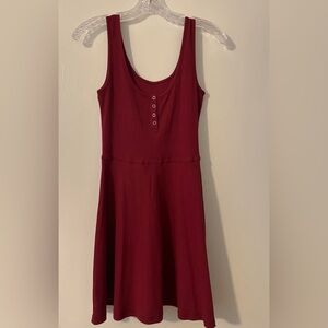 SOLD off Poshmark - Maroon skater dress